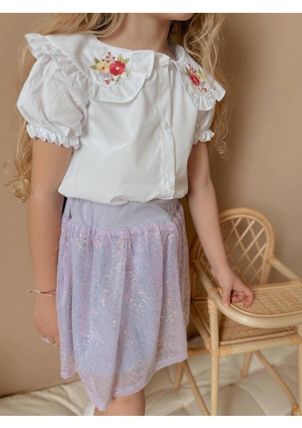 Yigit Butik Pul Payet Etekli Kız Çocuk Takım fiyatları