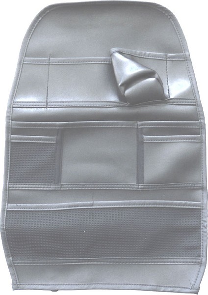 Deri Araç Oto Araba Içi Koltuk Arkası Eşya Düzenleyici Organizer Gri