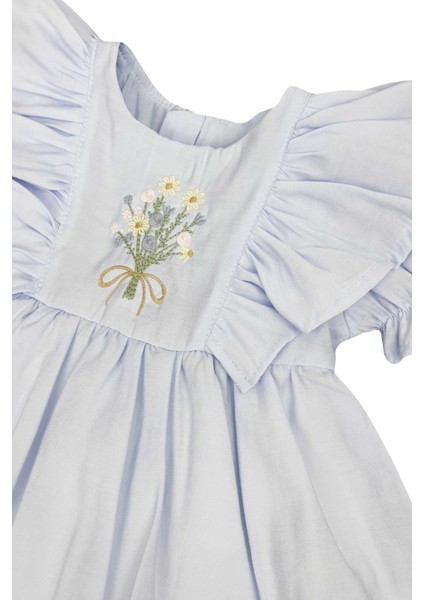 Floral Tüllü Bebek Elbise