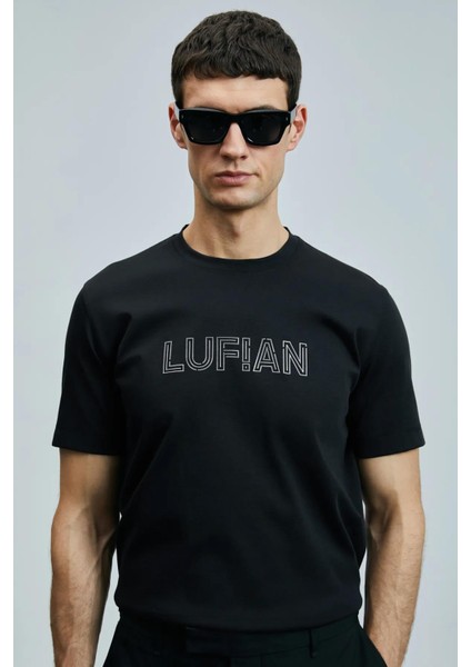 Thınk Modern Grafik T- Shirt Siyah