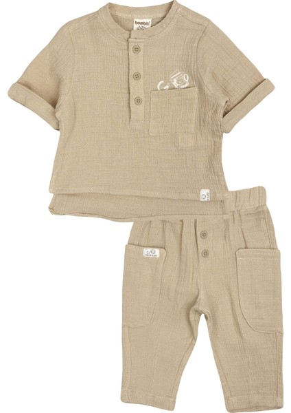 Monkey Müslin Bebek Takım