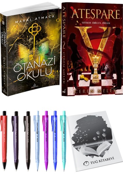 Ateşpare 2 Tutuklu Zihinler Zindanı ve Ephesus Yayınları Ötanazi Okulu 3 Maral Atmaca 2li Set + Hediyeli