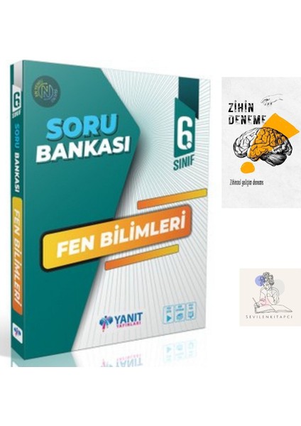 Yanıt Yayınları 6.Sınıf Fen Bilimleri Soru Bankası+Zihin Deneme+Krm-123