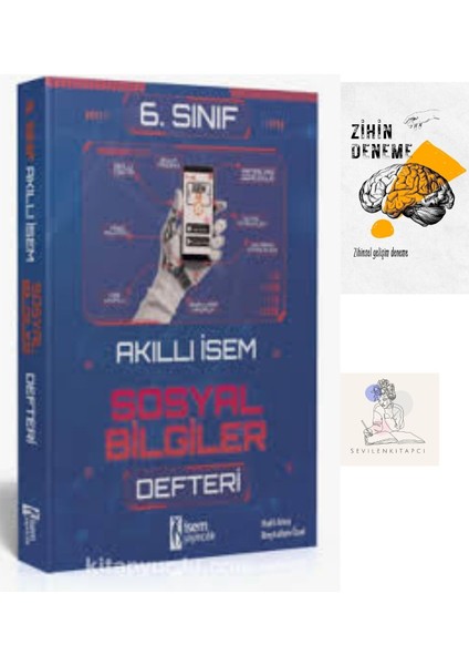 Isem Yayıncılık 6.sınıf Sosyal Bilgiler Akıllı Defter Konu ANLATIM+ZİHİNDENEME+KRM-713