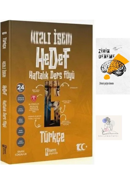 Isem Yayıncılık 6.Sınıf Hızlı Isem Türkçe Haftalık Ders Föyleri+Zihin Deneme+Krm-478