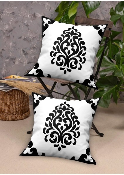 Damask Desen Dekoratif Kadife 2'li Kırlent Kılıfı fırsatları