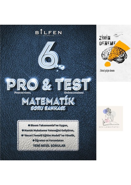 Bilfen Yayıncılık 6.Sınıf Protest Matematik Ileri Seviye Soru Bankası+Zihin Deneme+Krm-789