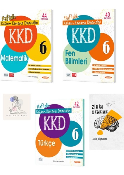 Kurmay Fenomen 6.sınıf Kkd Mat-Fen-Türkçe Haftalık DENEMELERİ+ZİHİNDENEME+KRM-1333