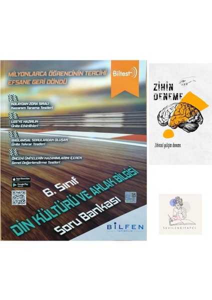 Bilfen Yayıncılık 6.Sınıf Din Kültürü Biltest Soru Bankası+Zihin Deneme+Krm-1105
