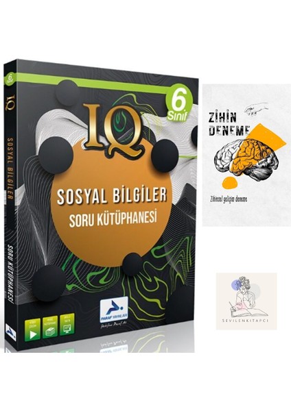 Paraf Yayıncılık 6.Sınıf Sosyal Iq Soru Kütüphanesi+Zihin Deneme+Krm-1613