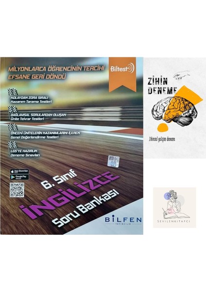 Bilfen Yayıncılık 6.Sınıf Ingilizce Biltest Soru Bankası+Zihin Deneme+Krm-1076