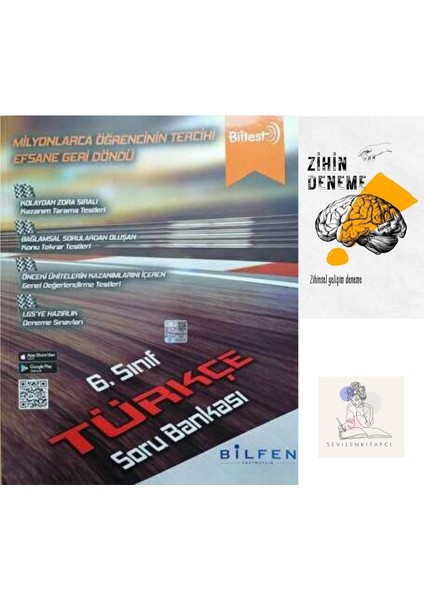 Bilfen Yayıncılık 6.Sınıf Türkçe Biltest Soru Bankası+Zihin Deneme+Krm-1062