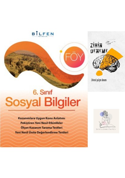Bilfen Yayıncılık 6.Sınıf Sosyal Bilgiler Ders Föy+Zihin Deneme+Krm-901