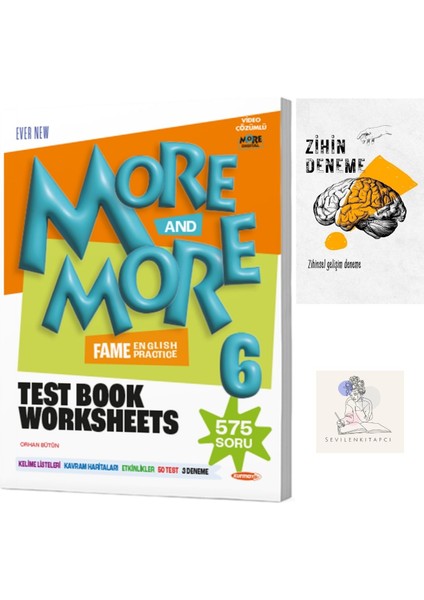 Kurmay More&more 6.sınıf Testbook Worksheets 575 SORU+ZİHİNDENEME+KRM-1383