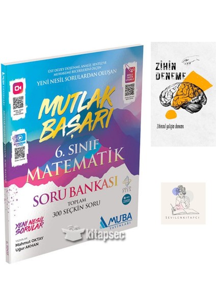 6.sınıf Mutlak Başarı Matematik Soru BANKASI+ZİHİNDENEME+KRM-1167