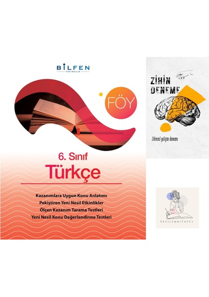 Bilfen Yayıncılık 6.Sınıf Türkeç Ders Föy+Zihin Deneme+Krm-952