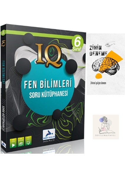 Paraf Yayıncılık 6.Sınıf Fen Bilimleri Iq Soru Kütüphanesi+Zihin Deneme+Krm-1571