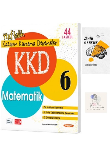 Kurmay Fenomen 6.sınıf Kkd Matematik Haftalık DENEMELERİ+ZİHİNDENEME+KRM-1260
