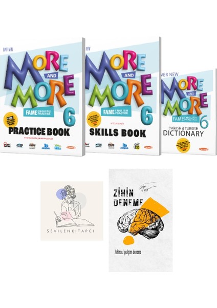 Kurmay More&more 6.sınıf Practice Book SET+ZİHİNDENEME+KRM-1406