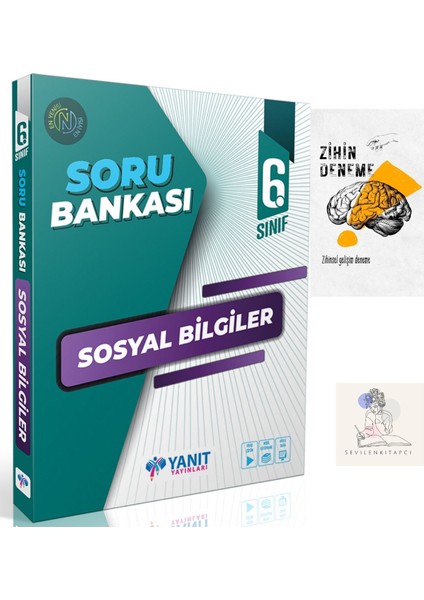 Yanıt Yayınları 6.Sınıf Sosyal Soru Bankası+Zihin Deneme+Krm-72