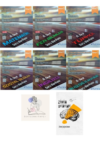 Bilfen Yayıncılık 6.Sınıf Tüm Dersler Biltest Soru Bankası+Zihin Deneme+Krm-1127