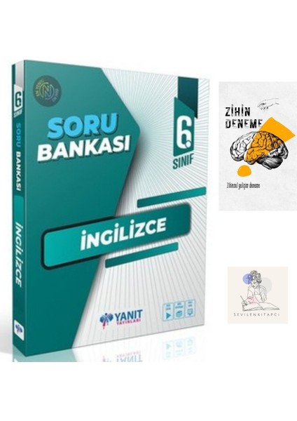 Yanıt Yayınları 6.Sınıf Ingilizce Soru Bankası+Zihin Deneme+Krm-161
