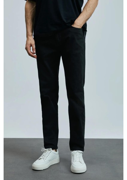 Anton Smart Jean Erkek Pantolon Slim Fit Siyah
