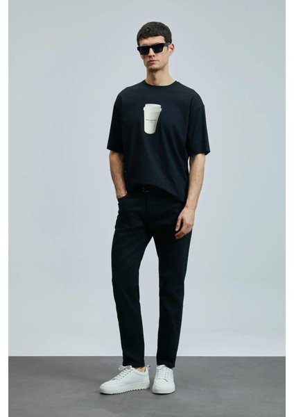 Anton Smart Jean Erkek Pantolon Slim Fit Siyah modelleri