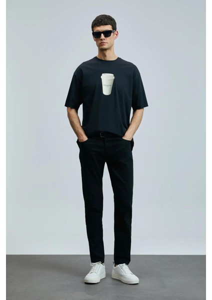 Anton Smart Jean Erkek Pantolon Slim Fit Siyah indirimleri