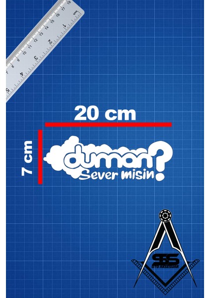 Duman Severmisin 20X7 Jdm Yazı Araba-Motosiklet Cam Etiket Sticker Beyaz Renk fiyatları