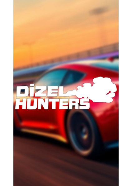 Dizel Hunters 20X6,5 Jdm Yazı Araba-Motosiklet Cam Etiket Sticker Beyaz Renk