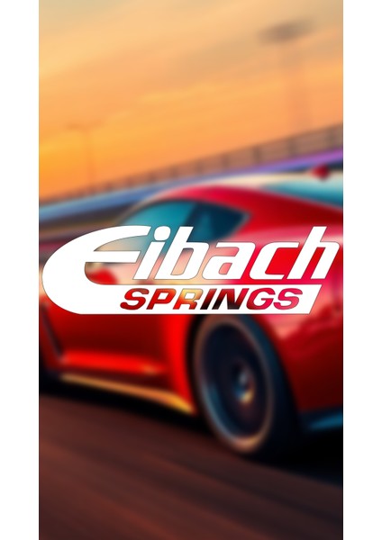 Eibach Springs 20X6 Jdm Yazı Araba-Motosiklet Cam Etiket Sticker Beyaz Renk