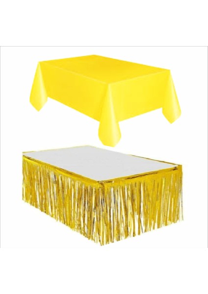 Sarı Masa Örtüsü, Gold Masa Eteği