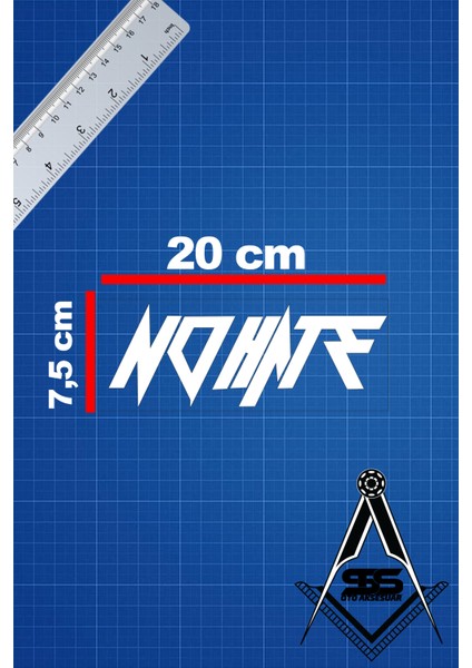 No Harf 20X7,5 Jdm Yazı Araba-Motosiklet Cam Etiket Sticker Beyaz Renk fiyatları