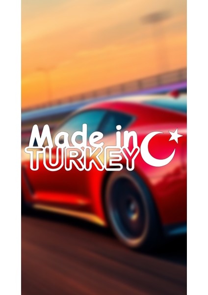 Made In Turkey 20X6 Jdm Yazı Araba-Motosiklet Cam Etiket Sticker Beyaz Renk
