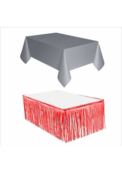 Gümüş Masa Örtüsü, Kırmızı Masa Eteği