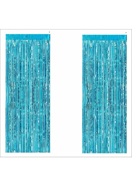 Pembe Masa Örtüsü, Mavi Masa Eteği, 2 Adet Mavi Arka Fon modelleri