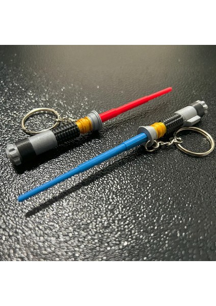 Flexilab 3’lü Star Wars Işın Kılıcı Anahtarlık Seti – Kırmızı Mavi Yeşil – PLA 3D Baskı Figür – Film Temalı Koleksiyonluk Hediye Oyuncak modelleri