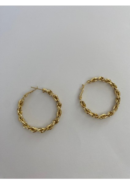 Burgu Halka Gold Küpe modelleri
