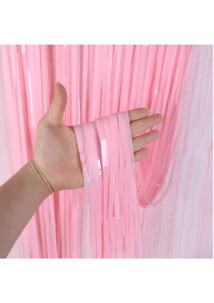 Mavi Masa Örtüsü, Pembe Masa Eteği, 2 Adet Pembe Arka Fon modelleri