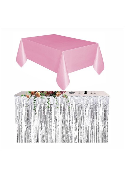 Pembe Masa Örtüsü, Gümüş Masa Eteği