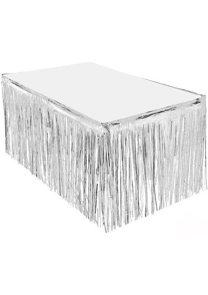 Pembe Masa Örtüsü, Gümüş Masa Eteği modelleri