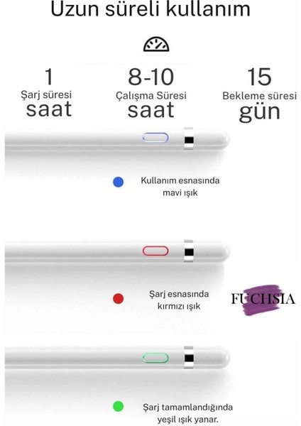 Xiaomi Pad 7 Pro / Pad 7 Uyumlu Yazım ve Çizim Için Dokunmatik Ekran Tablet Kalemi