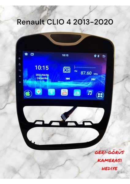 Renault Clıo 4 2013-2020 Yıl Uyumlu 10,2 Inç Android Multimedya Carplay+Android Auto+Navigasyon