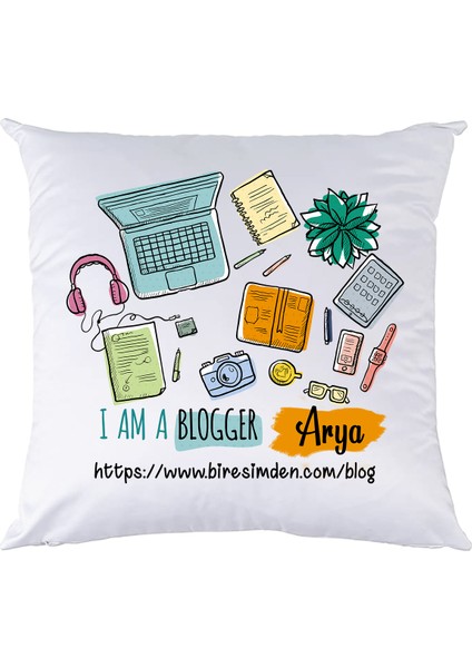 Blogger'a Özel Yastık - Blog Yazarına Hediye