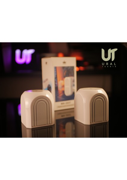 Kingone MH-2037 Hi-Fi 2 Si 1 Arada Tws Mınatıslı Kamp Piknik Bilgisayar Ofis Bluetooth Hoparlör