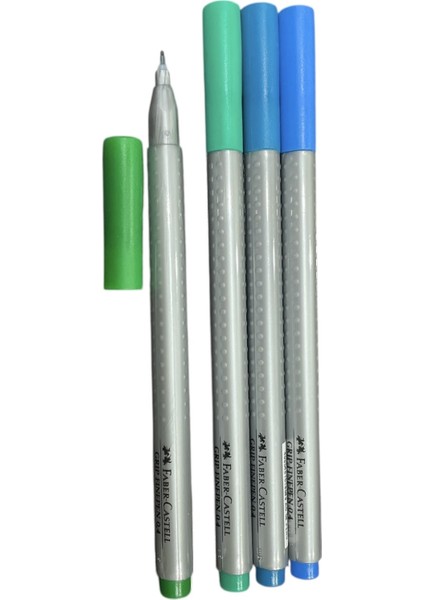 Grip Finepen 4'lü Set Yeşil Mavi Tonları 0.4mm