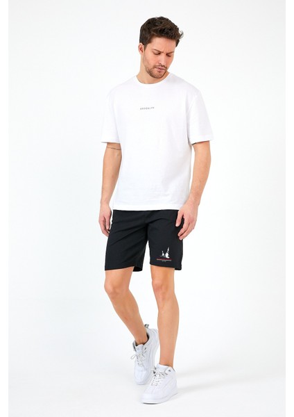 Süperlife Erkek Yelken Baskılı Standart &regular Kalıp Şort SPR25SR083