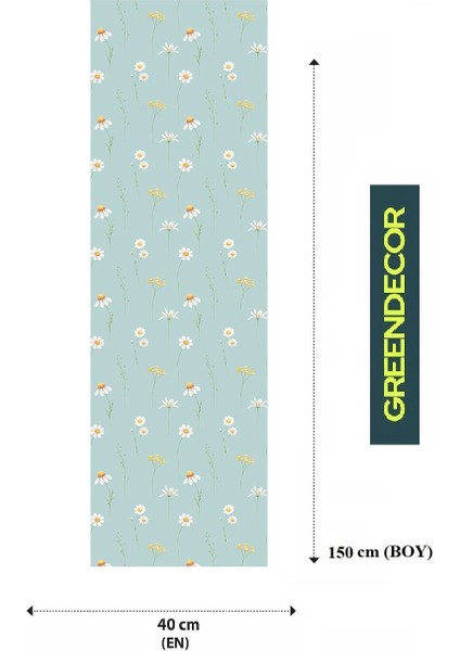 Papatya Çiçek Bohem Desenli Özel Tasarım Runner Baskılı Dekoratif Masa Örtüsü Modern Ev Dekorasyonu fiyatları