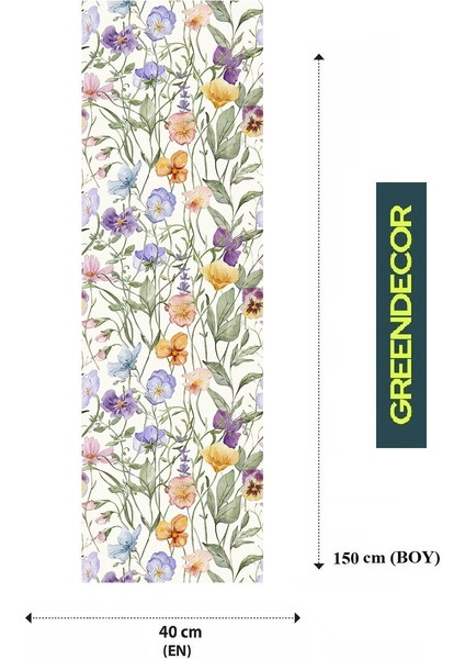 Çiçek Bohem Desenli Özel Tasarım Runner Dijital Baskılı Dekoratif Masa Örtüsü Modern Ev Dekorasyonu fiyatları